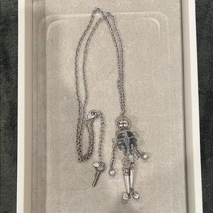 Tarina Tarantino Silver Robot Charm Necklace